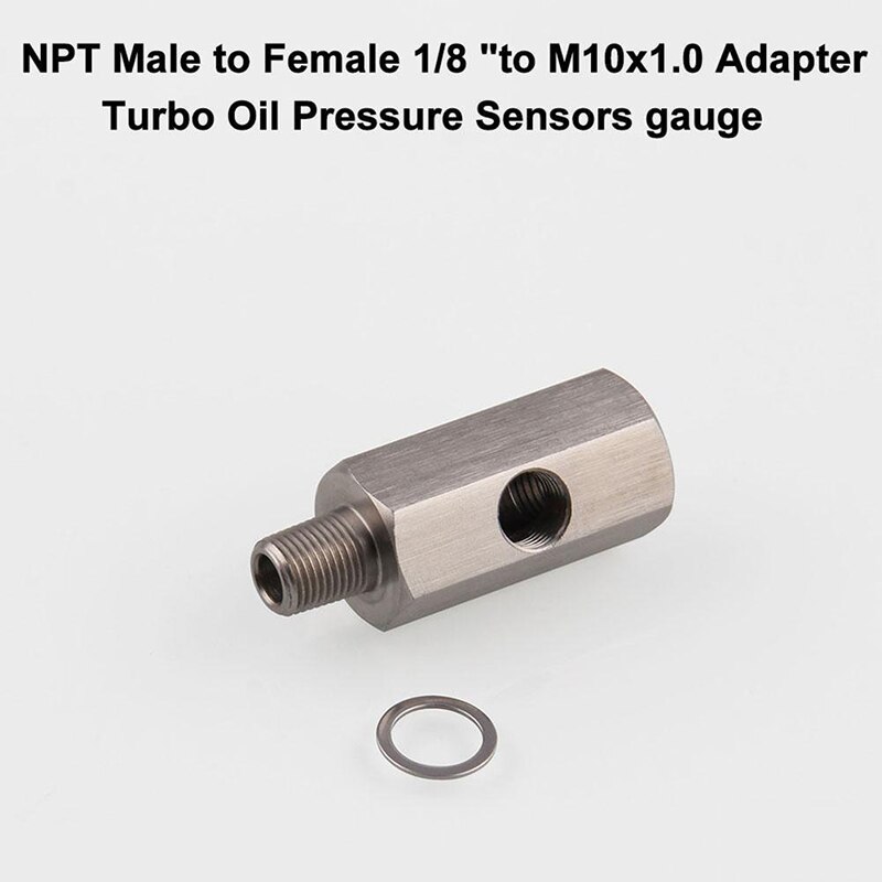 Line Gauge Adapter Oil Pressure Sensor Tee Socket For Car Connector Turbo BSPT