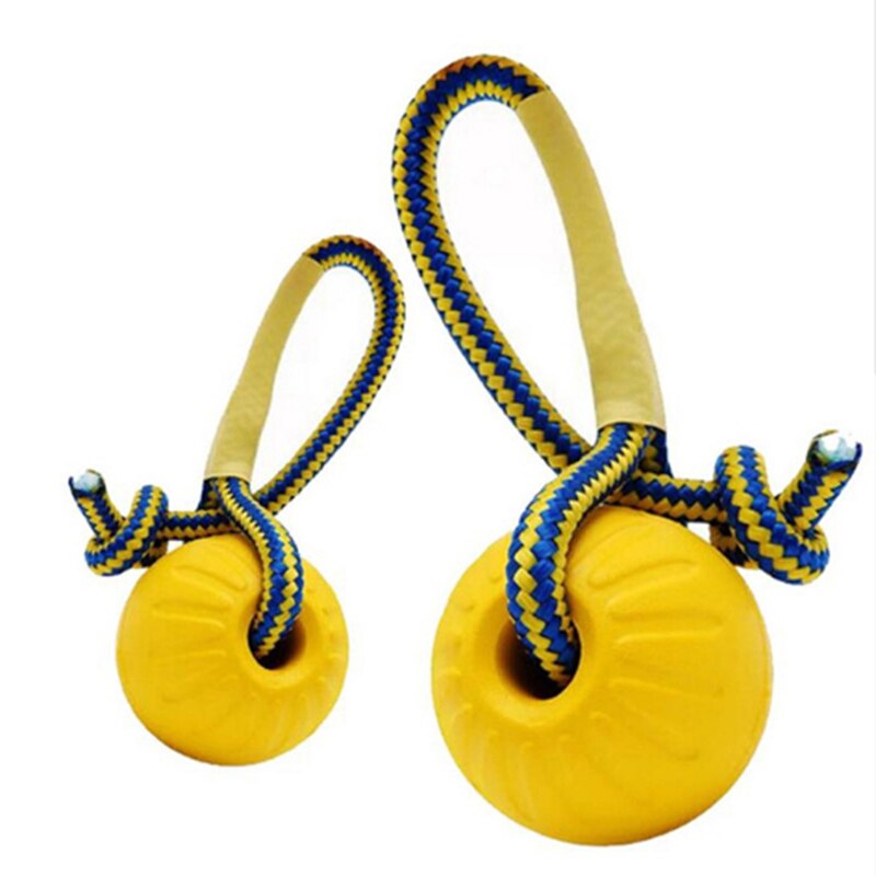 7/9 Cm Hond Opleiding Speelgoed Bal Onverwoestbaar Massief Rubberen Bal Chew Play Bite Speelgoed Met Carrier Touw Bite