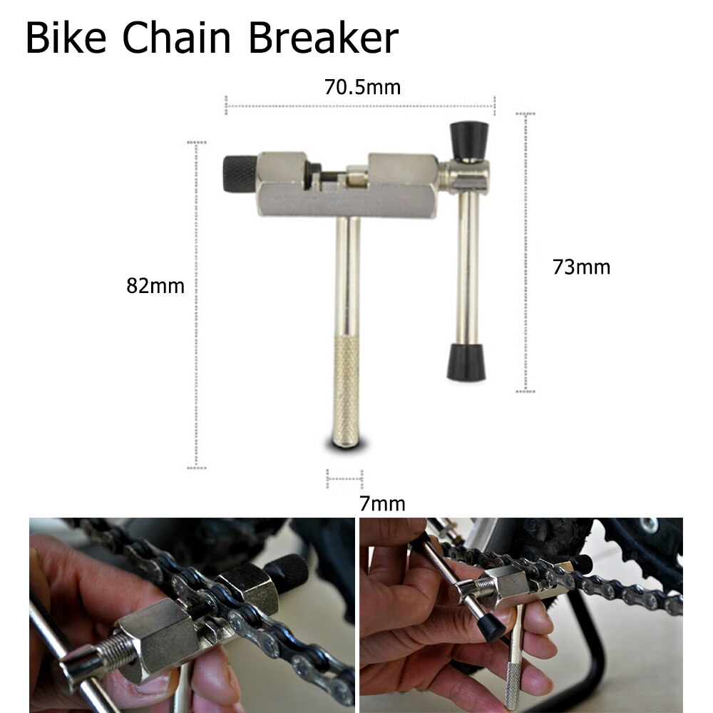 Bicycle Repair Tools Bike Chain Breaker Cutter Bicycle Bottom Bracket Remover Crank Extractor Puller Wrench Flywheel Removal