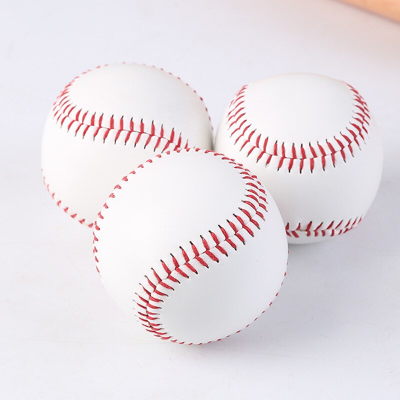 9 Inch Handmade Baseballs PVC Upper Rubber Inner Soft Rigid Baseball Balls Softball Ball Training Exercise
