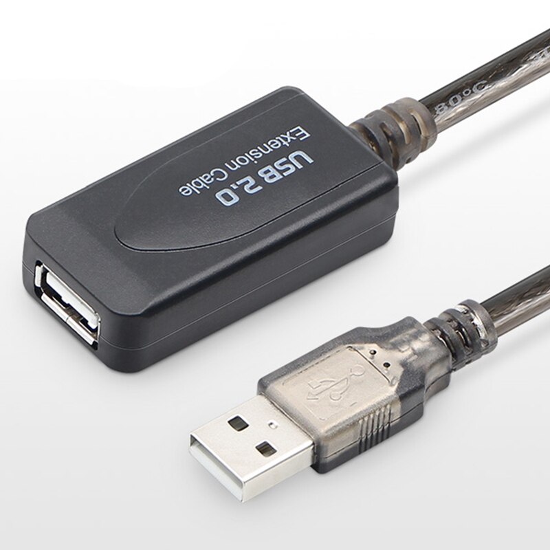 5/10/15/20m USB 2.0 Repeater Extension Cable To Extend Active Signal Amplifier For Laptop Keyboard Monitor