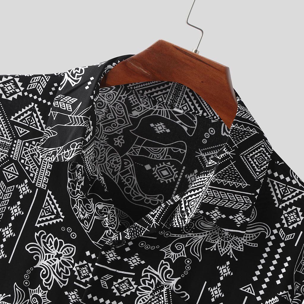 ultraligh breathable fabric long Sleeve Shirts Vintage Turn Down Collar long Sleeve chaqueta de los hombres