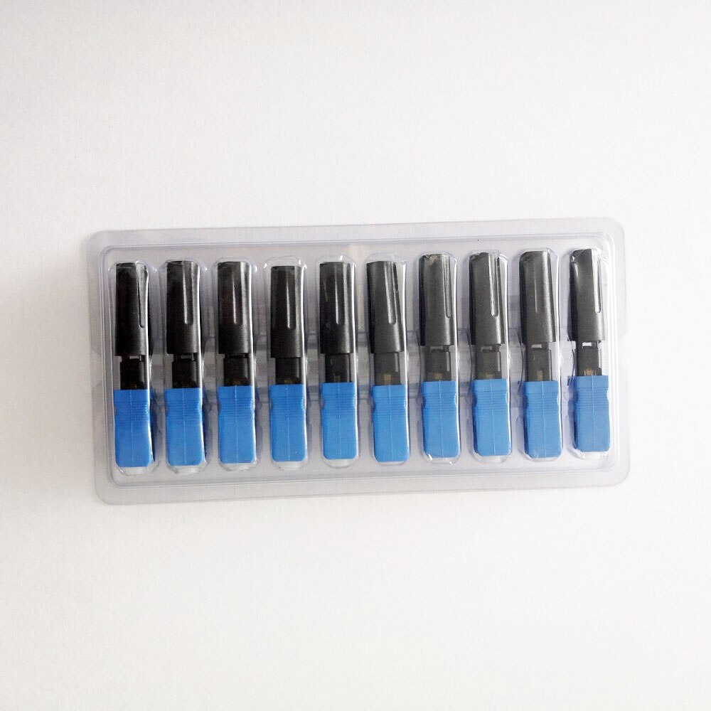 10pcs/lot FTTH Fast Connector SC UPC Fiber Optic SC/UPC Quick Rapid Connector