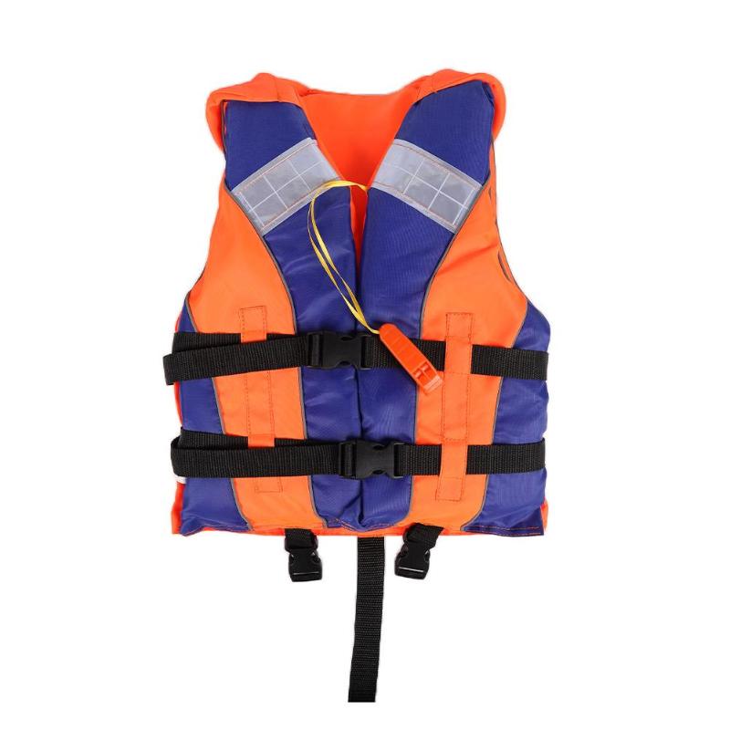 Volwassen Kids Life Vest met Fluitje Reflecterende Strips Vissen Varen Drifting Water Sport Reddingsvest
