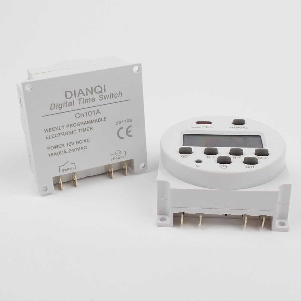 CN101A AC 220V 230V 240V 8A TO 16A Time Switch Relay TIMER 10A CN101 Digital LCD Power weekly Programmable with protective cover