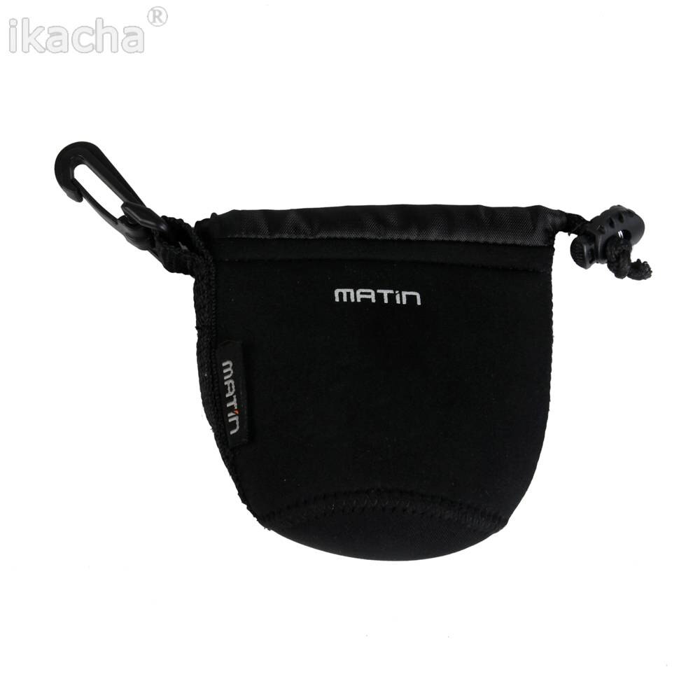 Waterproof Universal Matin Neoprene Soft Video Camera Lens Pouch Bag Case Full Size S M L XL For Canon Nikon Sony Black: S Size