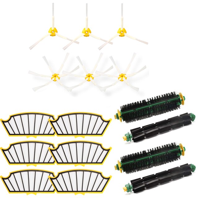 For iRobot Roomba 500 510 520 527 528 530 532 535 540 550 560 562 570 572 580 581 585 590 Side Brush Filter Vacuum Cleaner Parts: iR500-17