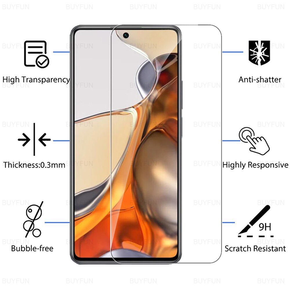 6in1 Gehard Glas Case Voor Xiaomi 11T Pro 11 Lite 11i Camera Lens Beschermende Film Voor Xiomi 10T pro 10 10T Lite Screen Glas