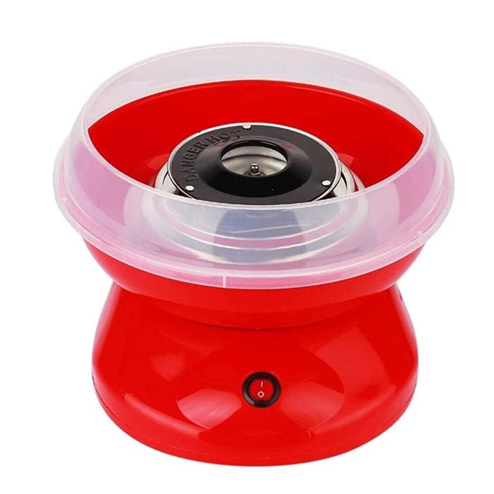 Machine à barbe à papa de comptoir sans sucre et sans nostalgie, machine à barbe à papa à guimauves pour enfants, lxy 9: Prise européenne rouge