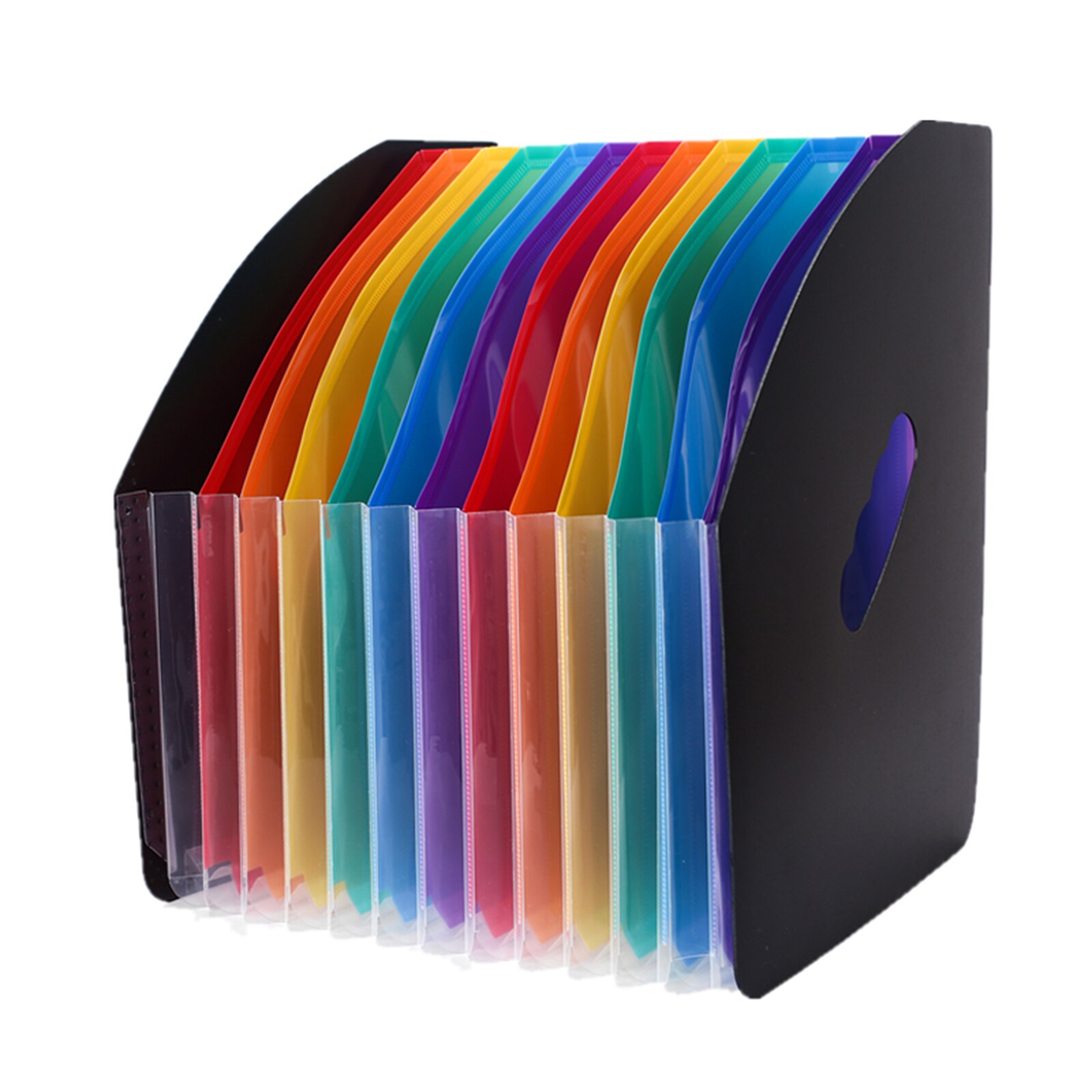 13 Pockets Accordion File Organizer Expanding File Folder Expandable Plastic Accordion Document Paper Organizer Bag UY8
