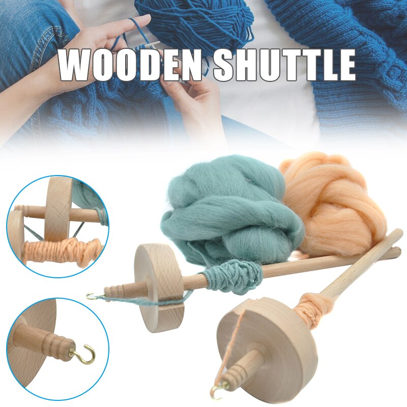 Spindel Top Whorl Garen Spin Hand Gesneden Houten Tool Voor Beginners Lad: Default Title