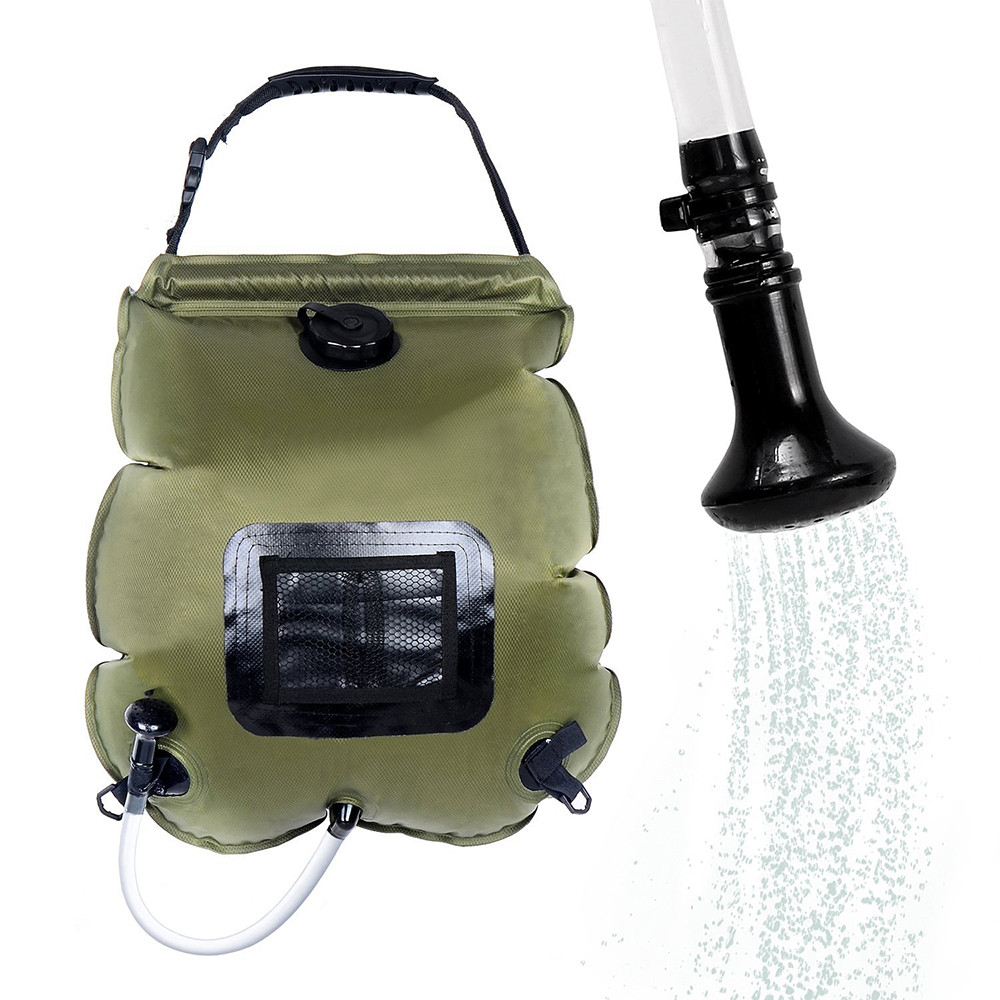 Water Zakken Voor Outdoor Camping Wandelen Solar Douche Zak 20L Verwarming Camping Douche Bag Slang Schakelbare Douchekop