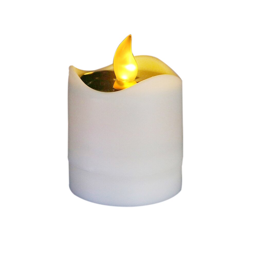 6PCS Solar Powered Flameless LED Candle Tea Light Candle Wedding Memorial Bar Home DIY Decor Energy Saving