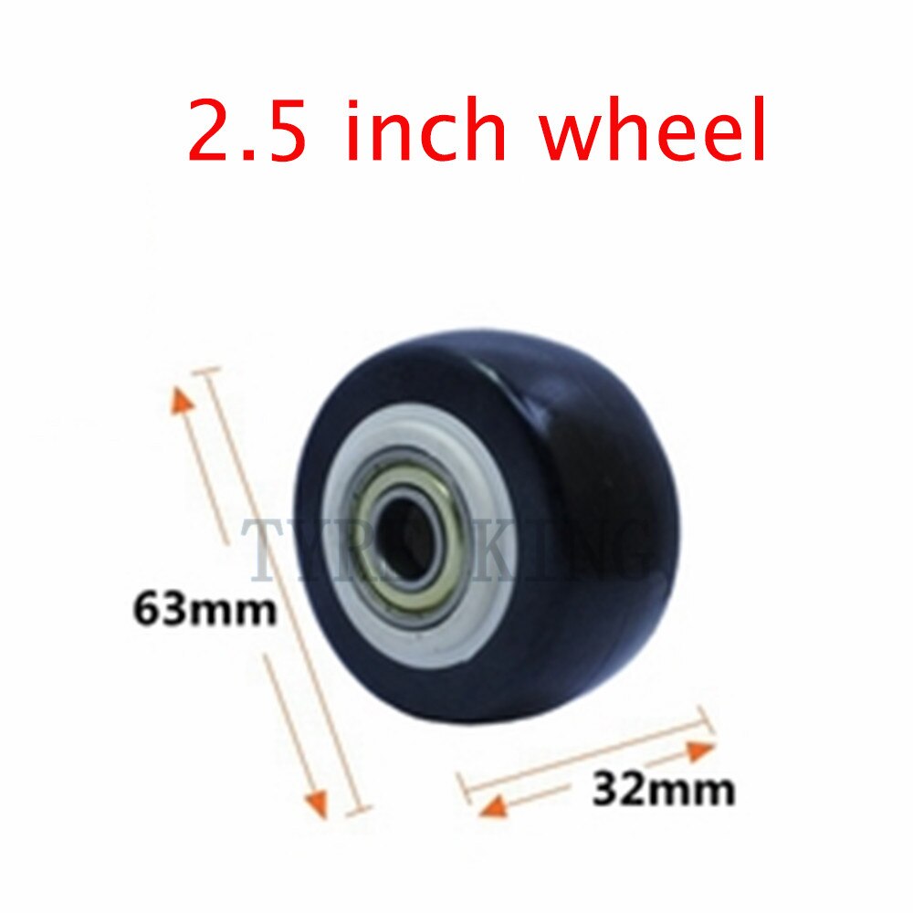 Various Sizes Universal Wheel 2.5 Inch 3" 4 "5" PVC Single Wheel for Trolley Pull Cart: 2.5 inch wheel