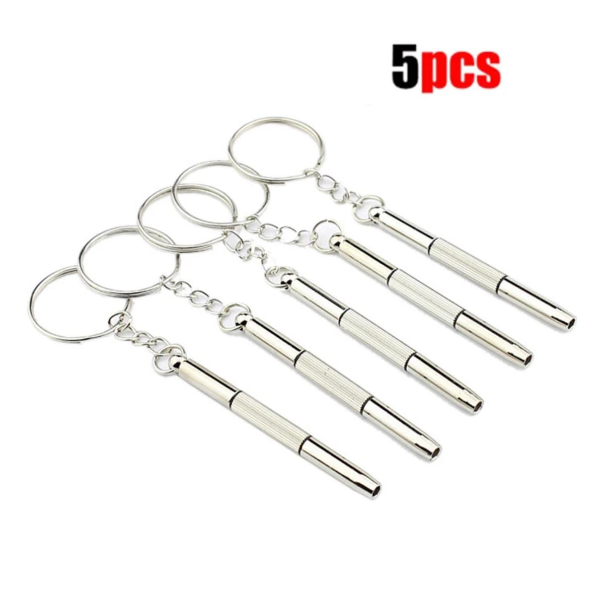 1/2/10pcs Mini 3 in1 Screwdriver Eyeglass Optical Eye Glasses Portable Spectacles Watch Repair Kit Practical Household Hand Tool: green