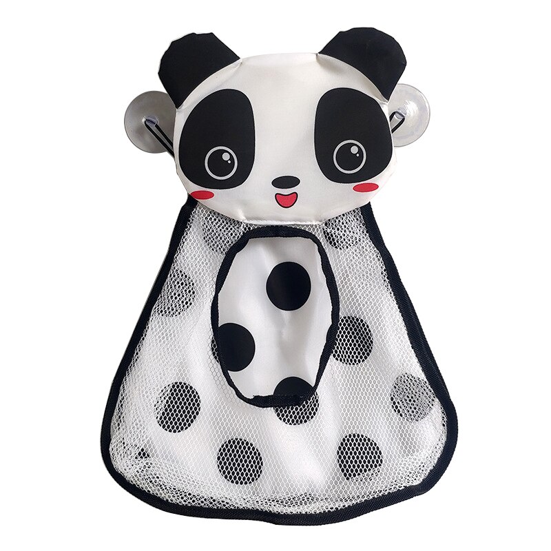 Animal Frog Duck Baby Bath Toy Organizer forte ventosa Mesh Toy Storage Bag impermeabile bagno Organizer giocattolo d&#39;acqua per bambini: Panda-TI895A