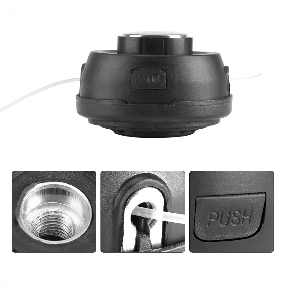 Universellt Gräsklippartrimmerhuvud Byte - Plast/Nylon + Aluminium - 110mm Toppdiameter