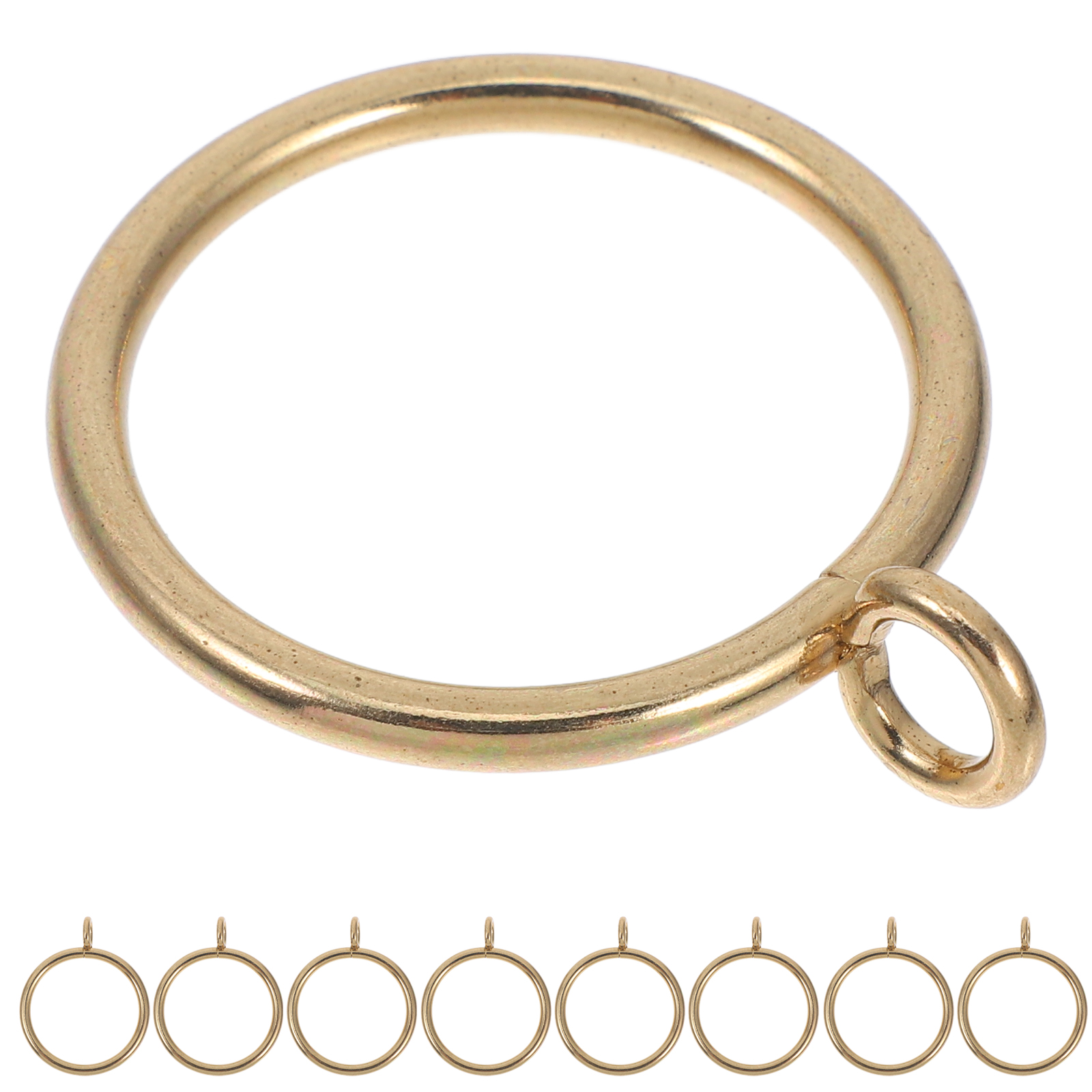 20 Pcs Metal Curtain Hanging Rings Holdbacks Hooks Hangers Brass Curtains Rod Bronze: Default Title