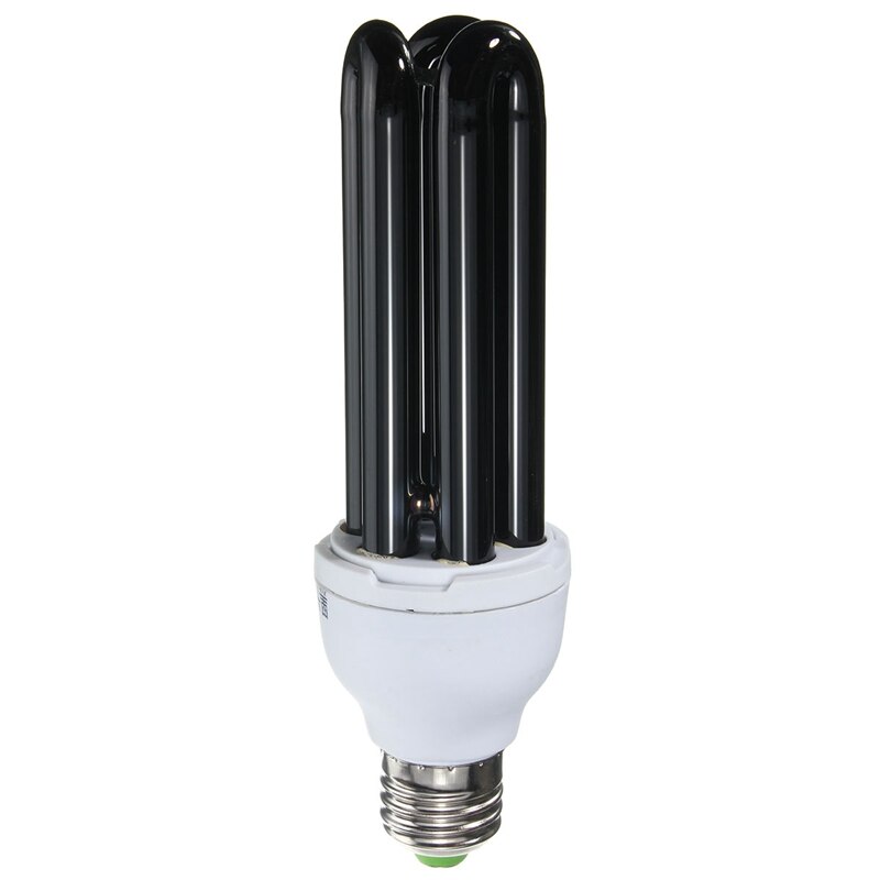 15W 20W 30W 40W E27 UV bombilla AC220V recta baja energía ultravioleta fluorescente negro luz CFL violeta germicida lámpara: 40 W