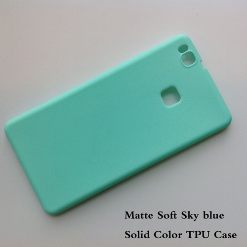 Coque de protection arrière Ultra-mince en TPU et en silicone pour Huawei P9lite, couleur unie mate