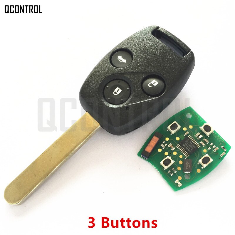QCONTROL Car Remote Key Suit for Honda HLIK-1T Accord Element Pilot CR-V HR-V Fit City Jazz Odyssey Fleed 313MHz