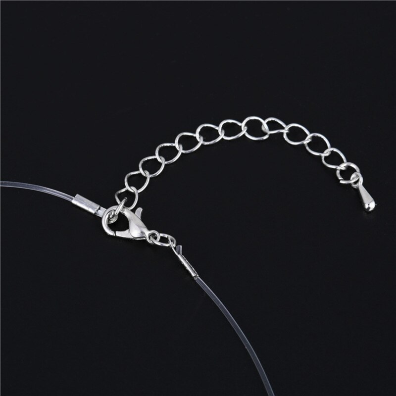 Choker Onzichtbare Vis Lijn Crystal Ketting Hangers Hals Zirkoon Vrouwen Sleutelbeen Keten Dame Feminino Kraag