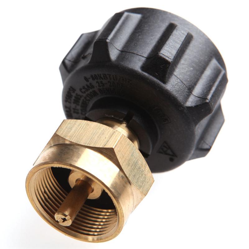 1 lb gass propan tank flasker regulator ventil refill adapter komfyr utendørs camping fotturer grill matlaging regulator ventil