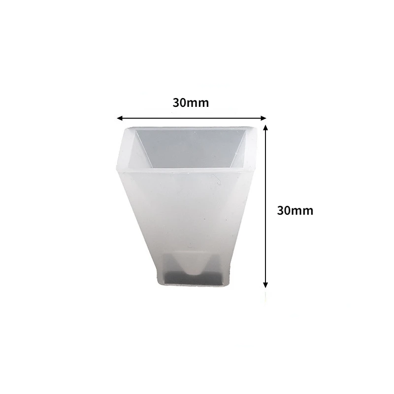 Moule pyramide 3D en Silicone, pour bricolage, cristal UV époxy, cône triangulaire cubique, décoration de la maison, Arts et artisanat pour modèle en résine: Black