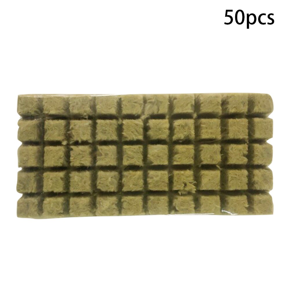 Mini bloques agrícolas de jardín, cubo hidropónico para cultivo de plantas, compresa Base, medios de cultivo prácticos, sin suelo, ventilado: 1Inch 50pcs