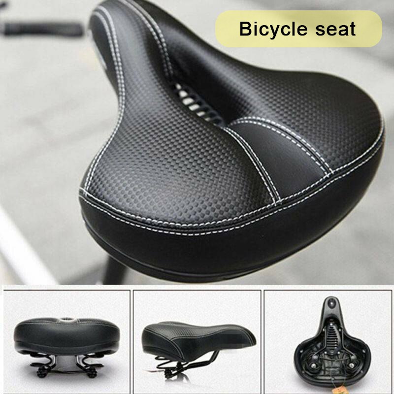Universale Della Bicicletta Della Sella Dual-primavera in Bicicletta Grande Bum Sedile Morbido e Comfort Larga Sella Pad Ciclismo Cuscino Parti di Biciclette