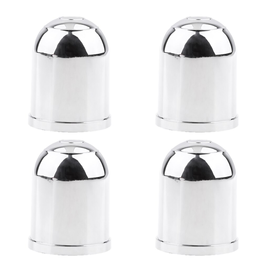 4PCS Chrome Tow Bar Ball Cover Cap Car Towing Hitch Towball Trailer Van 50mm