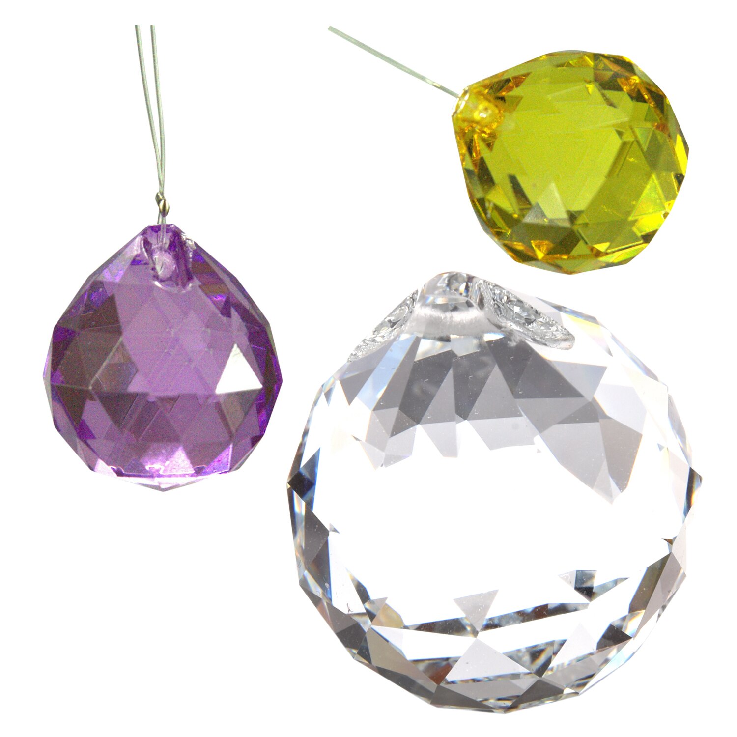 40mm feng shui facet geslepen kristallen hangers (helder)