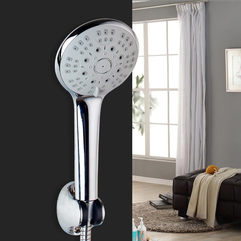 YANKSMART Bathroom Shower Head Set Handheld Combo With Multi-setting Push Dial to Flow Control Shower Head & Hose+Holder Set: 5200