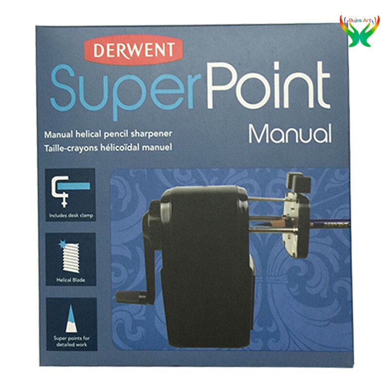 Derwent Super Point Manual Helical Pencil Sharpener (2302001)(2302000),School supplies,Hand pen sharpenercharcoal pencil sharpen: 2302001