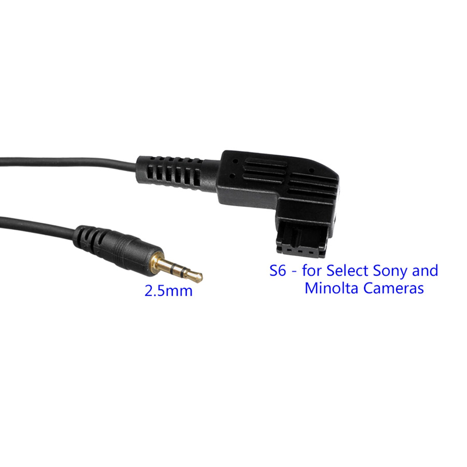 Aodelan 2.5mm SRC-S6 cabo de liberação do obturador remoto para sony a100, a200, a300, a350, a500, a550, a560, a580, a700, a850, a900, a33: Default Title