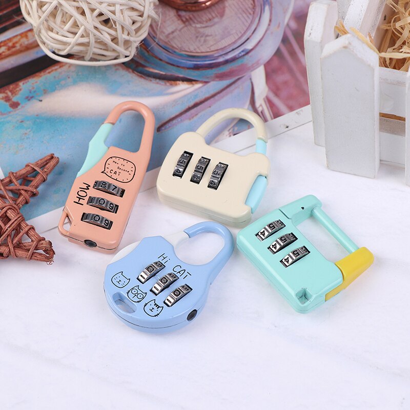 3 Digit Dial Rotate Combination Code Number Lock Padlock For Luggage Zipper Bag Backpack Handbag Suitcase Drawer Durable Locks