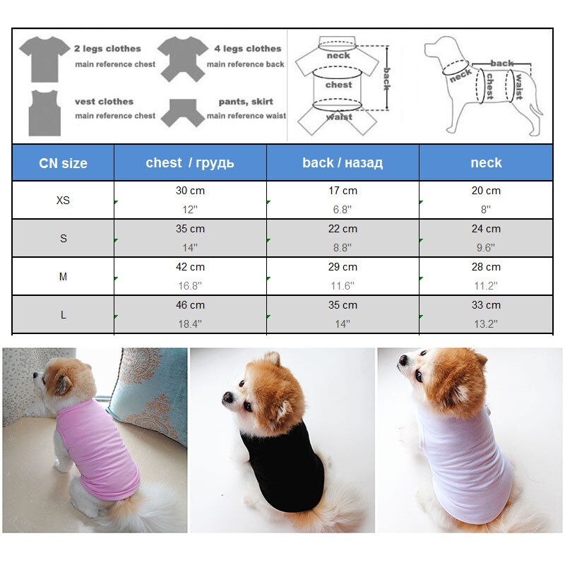 Zomer Huisdier Puppy Kleding Kleine Hond Vest Casual Pure Kleur T-shirt voor Katten Zachte Polyester Kleding Zwart Wit roze Oranje