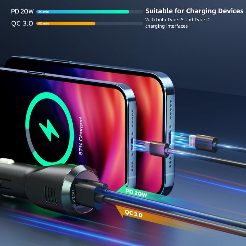 Transmisor FM inalámbrico BT5.3 efectos de sonido de graves agudos qc3.0 + pd20w carga rápida DSP reducción de ruido Bluetooth reproductor de MP3 para coche