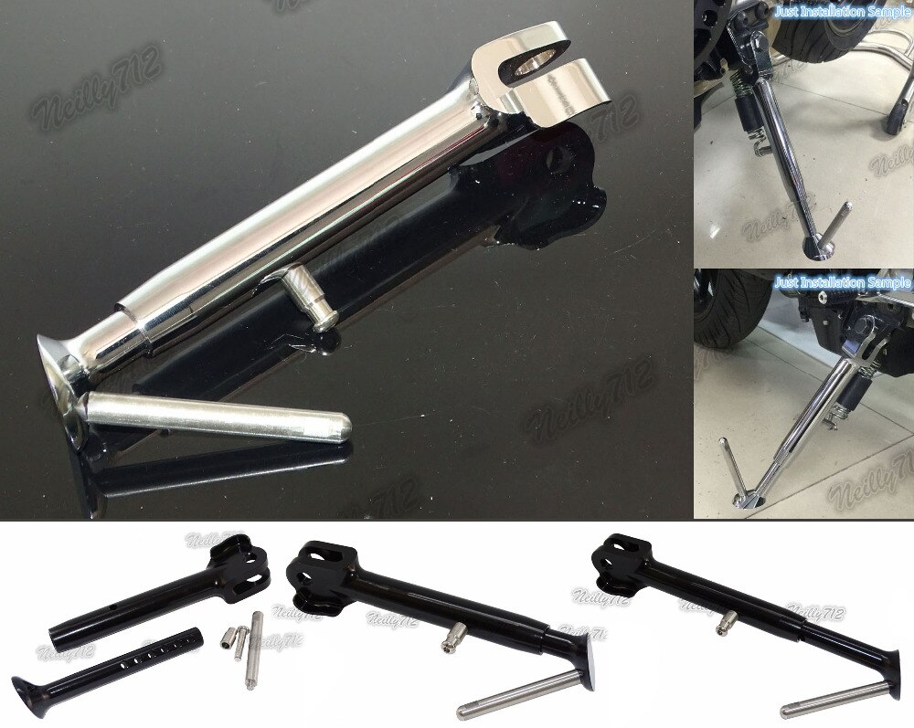 Motorcycle Aluminum Adjustable Kickstand Foot Side stand Support For Yamaha MT-09 FZ-09 FJ-09 MT09 FZ09 FJ09