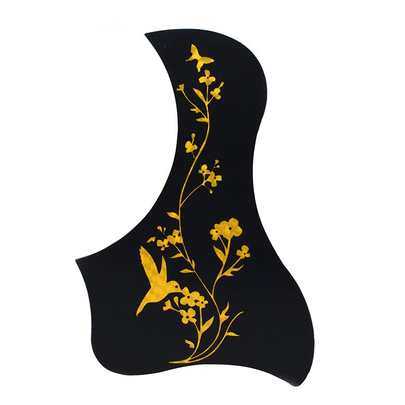 Professionele Folk Akoestische Gitaar Slagplaat Zelfklevende Pick Guard Sticker Voor Akoestische Guitarra Accessoires: Bird C Gold