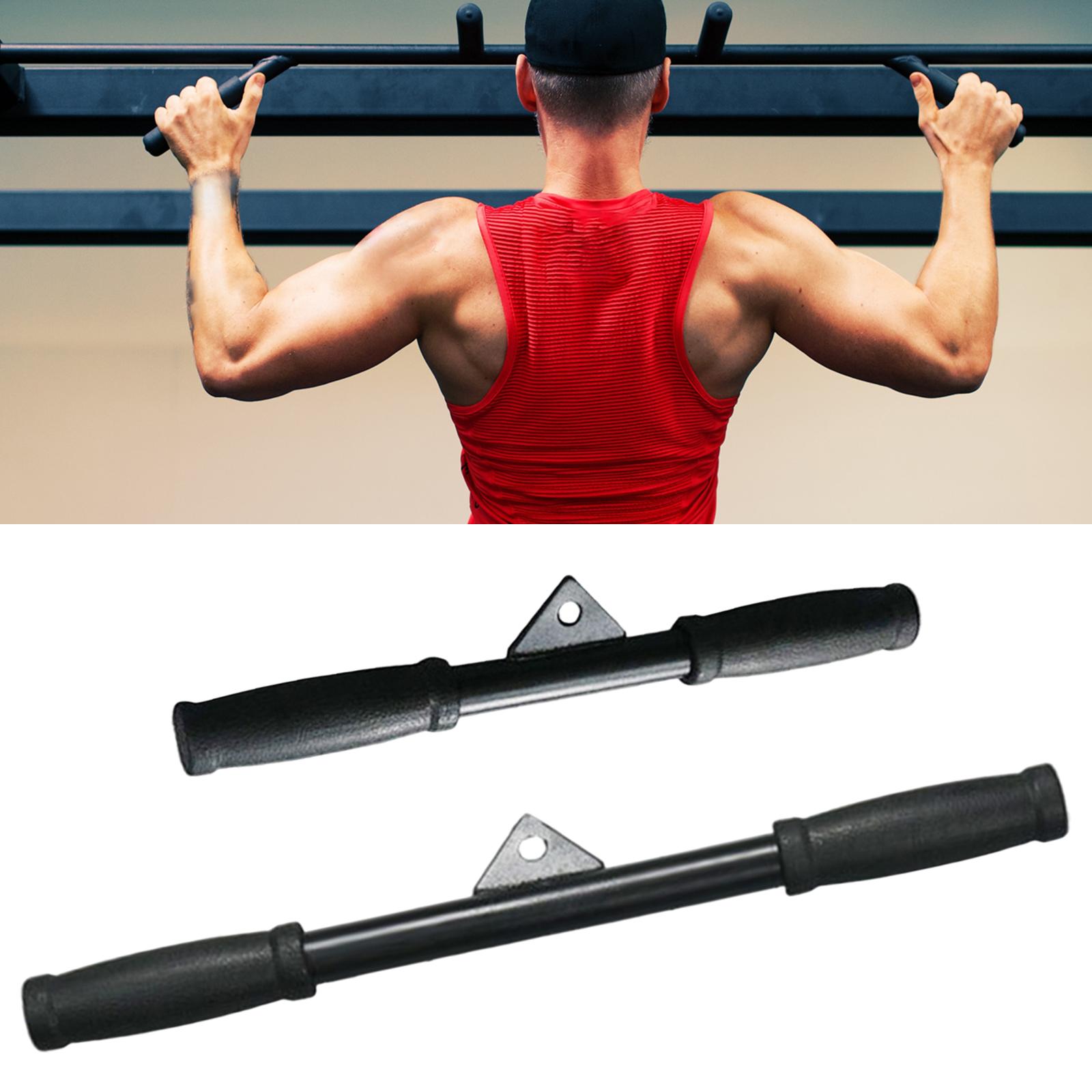 Gym Pulldown Bar Training Press Handle Pully Cable LAT Biceps Revolving Home