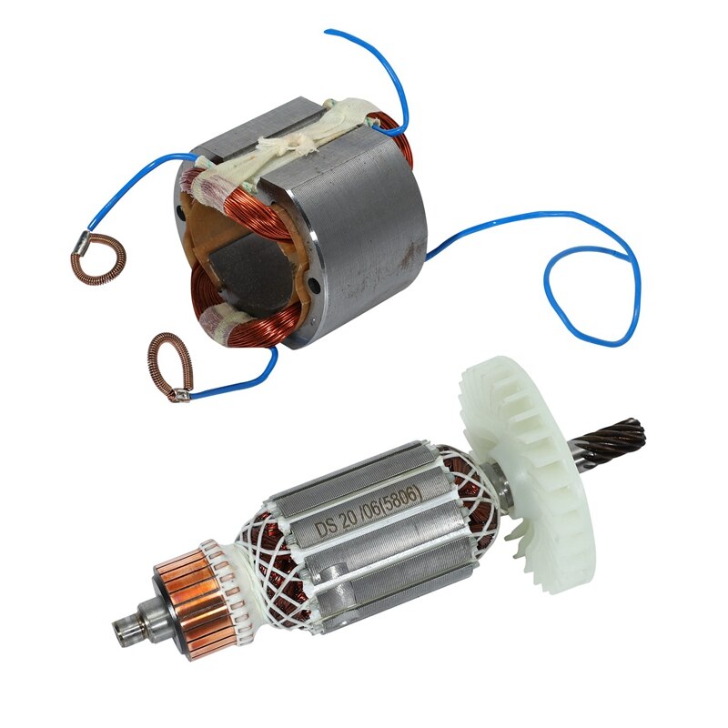 AC220-240V 9 dents arbre d'entraînement électrique scie circulaire Rotor Stator pour Makita 5704R 5806R 5704RK 518629-3 516489-7 5806B