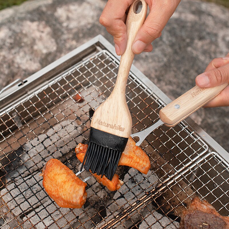 Naturehike Outdoor Barbecue Set 4 Stuk Bbq Set Schop Borstel Vork Klem