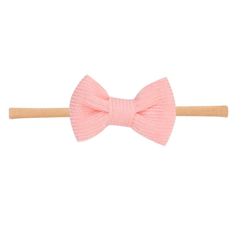 2022 Baby Meisjes Haarband Leuke 3D Strik Bloem Hoofdband Touw Koreaanse Stijl Eenvoudige Niet-geweven Stof Haar accessoires: F