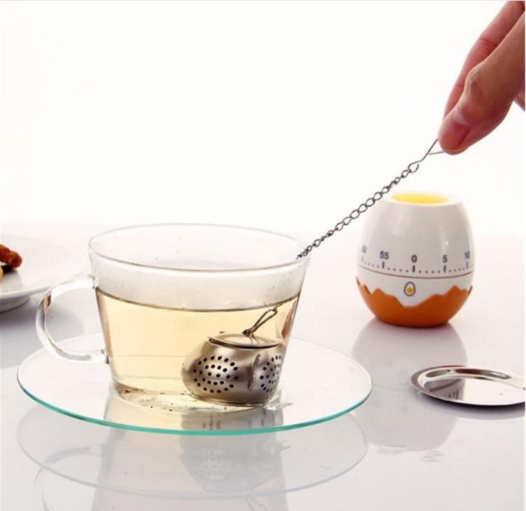Tetillbehör teboll i rostfritt stål tekanna form teinfuser krydda blomma tesil örtfilter kök