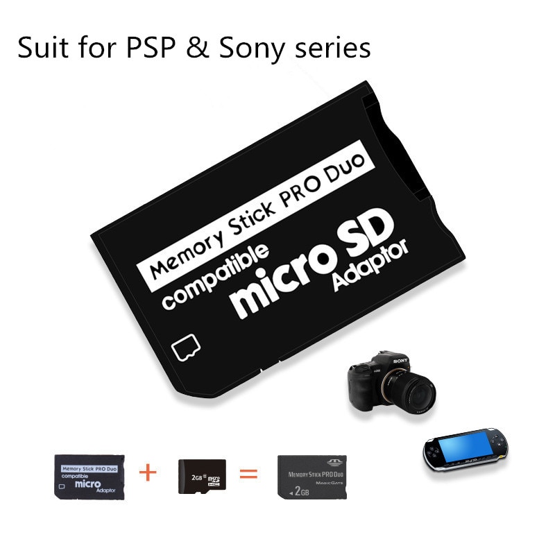 Geheugenkaart Adapter Micro Sd Memory Stick Adapter Voor Psp Ondersteuning Class10 Micro Sd 2 Gb 4 Gb 8 gb 16 Gb 32 Gb