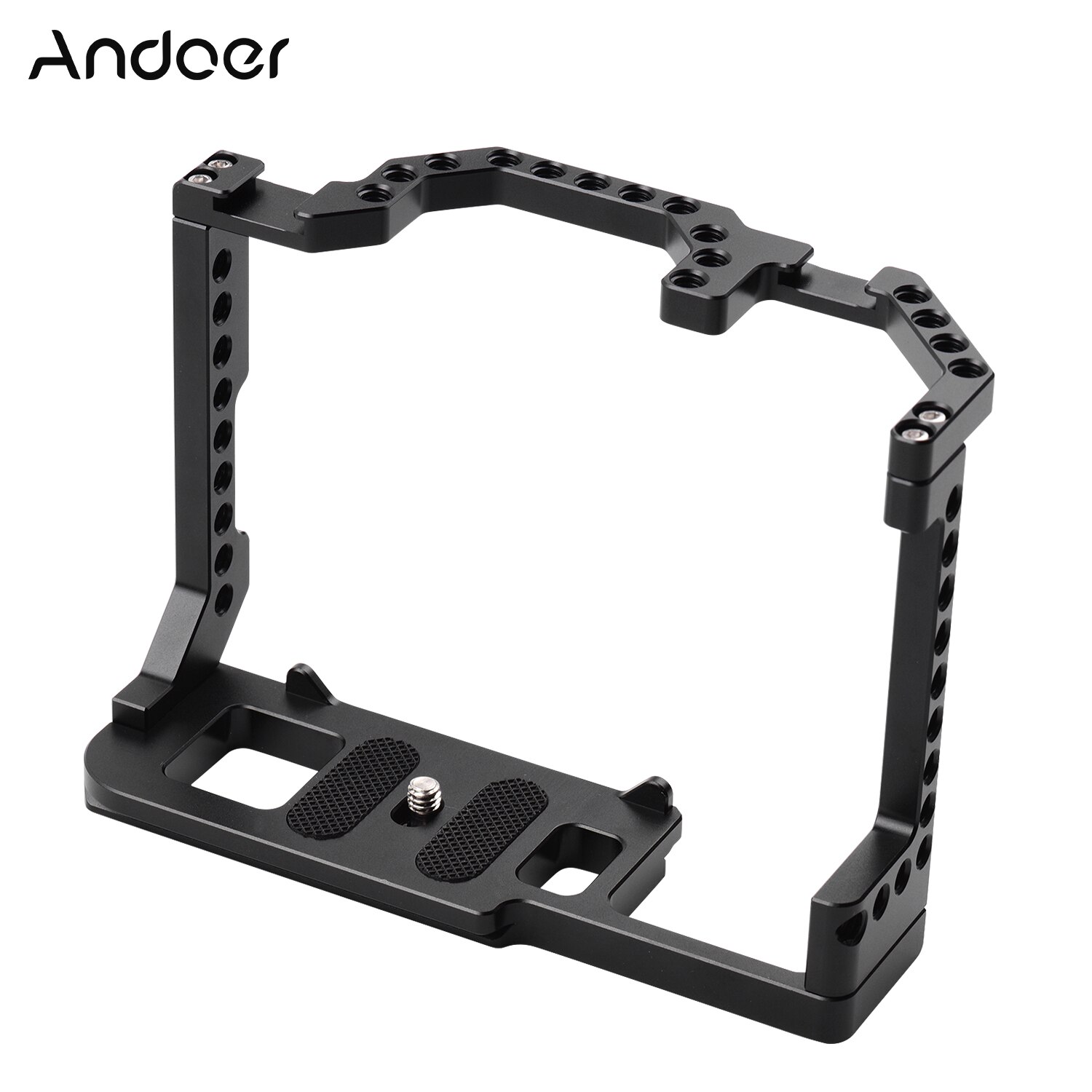 Fotografie Camera Cage Aluminium Met Dual Cold Shoe Mount 1/4 Inch Schroef Compatibel Voor Canon Eos 90D/80D/70D Dslr Camera