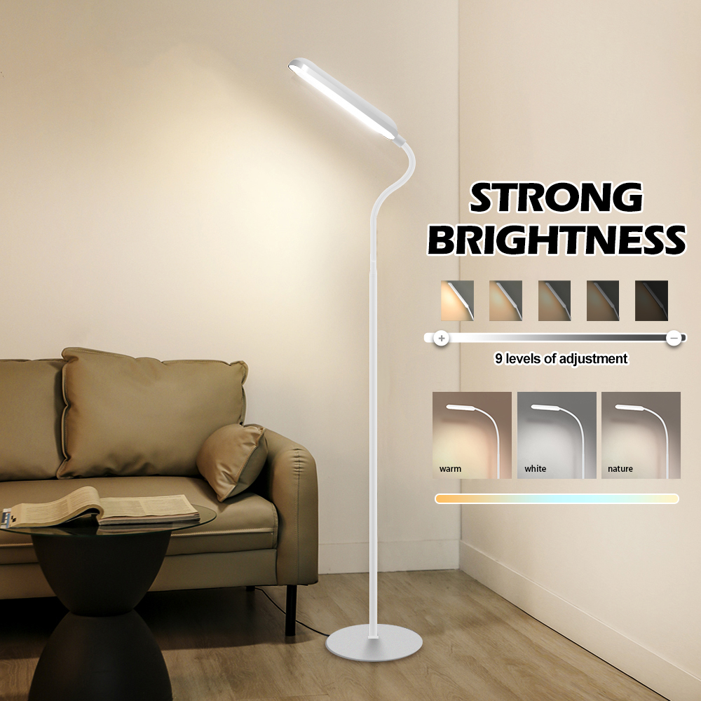nordisch Einfache Boden Lampe Für Wohnzimmer Einstellbare Schwanenhals Stehen Licht Dimmbare Schlafzimmer Stehend Lesen Licht Büro Dekor