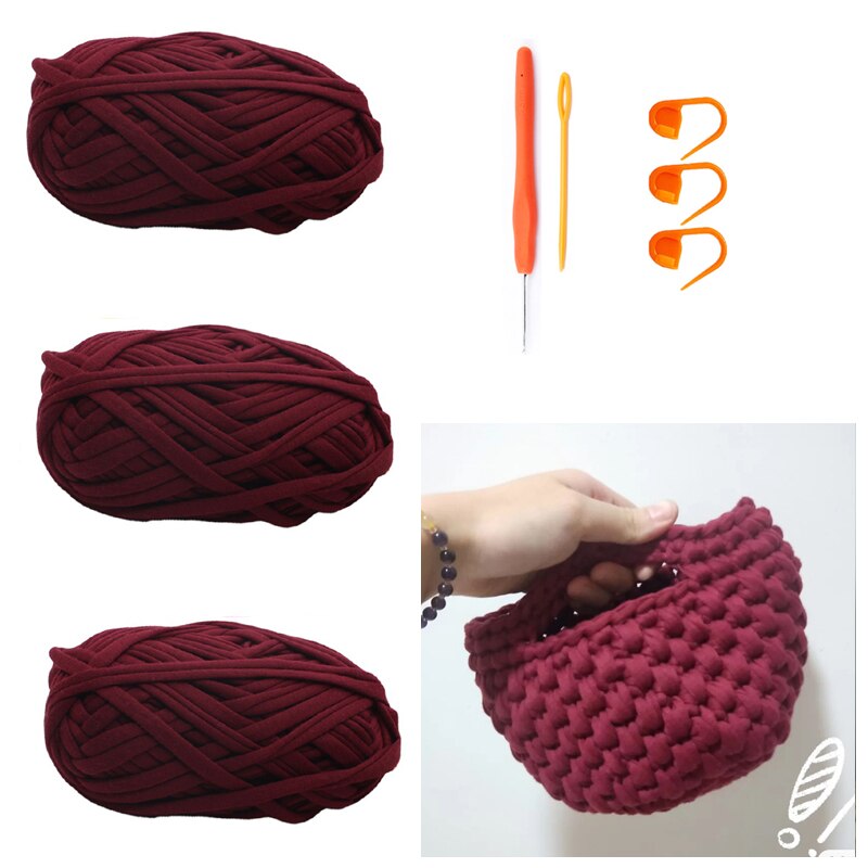 TPRPYN – Mini sac à main ananas, kit de crochet avec fil, kits de pochette de plage, panier tricoté fait main pour débutant avec vidéo: 5-3