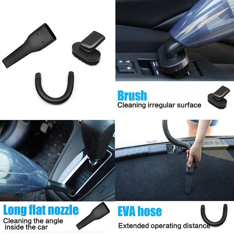Aspiradora de coche aspiradora inalámbrica para coche potente 120W USB de mano aspiradora automática Robot inalámbrico aspiradora para ordenador de coche en casa aspiradora de mano aspiradora para auto
